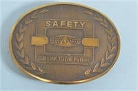 Brass Safety Belt Buckle