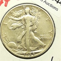 1934 S Walking Liberty 50c