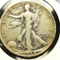 1934 D Walking Liberty 50c