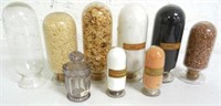 Lot of Sample Jars Most with Minerals