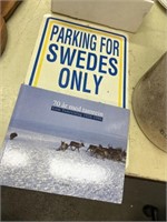 PARKING FOR SWEDES ONLY METAL SIGN AND MORE