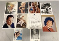 10 PCs Of Autographed Celebrity Photos