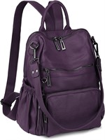 Uromee Travel Backpack Purse Dark Purple