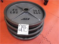 3-45 lb. AFS plates(sold by the piece)