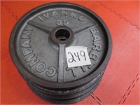 4-35 lb. Ivanko plates(sold by the piece)