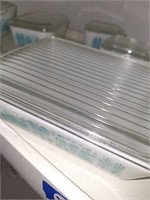 4 PYREX BUTTERPRINT REFRIGERATOR DISHES