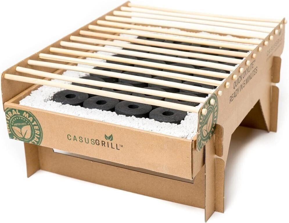 CasusGrill Single Use Biodegradable Grill