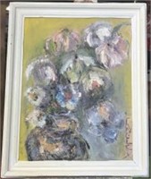 Katherine Langley Wild Flowers Oil on Canvas