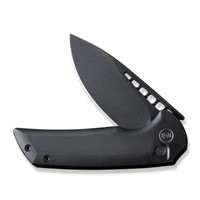 We Knife Black Mini Malice Flat Flipper Knife