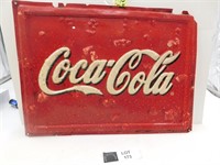 VINTAGE CELULOID COCA COLA SIGN, EMBOSSED