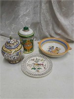 4 home decor pieces/pottery