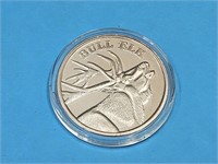 Bull Elk 1 oz. Silver Coin