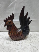 Wooden Rooster Collectible