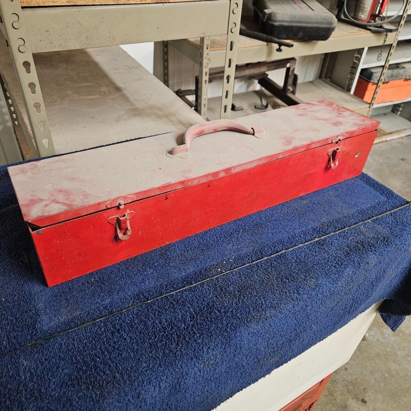 Red Tool Box with contents