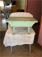 Vintage wooden step stool