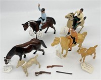 Lot Of 1950s-60s Hartland Plastics Mini Horses ,