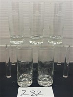 (5) crown royal drinking glasses