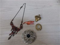Nice Jewelry Lot - Brooch's, Necklace