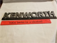 Vintage Kenworth Semi-Truck emblem, heavy metal