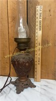 Vintage electrified oil lamp base needs new cord