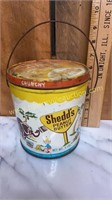 Vintage Shedds peanut butter tin