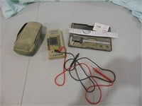 Digital micrometer, and vintage volt meter
