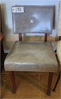 MidCentury Vinyl Upholstered Chair