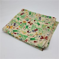 Vintage Frog & Insect Fabric
