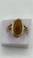 Avon Amber Colored Ring Size 8.25