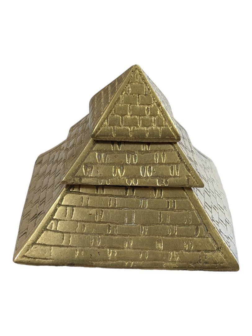 Vintage Mini Brass Stacking Egyptian Pyramids