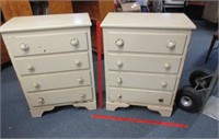 pair of old 4-drawer smaller chests (35in tall)