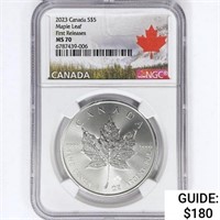 2023 Canada 1oz Silver $5 NGC MS70 1st Releases