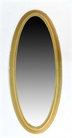 GOLD PAINTED OVAL MIRROR
