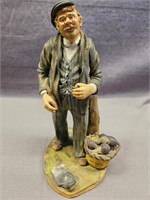 8½" SCULPTURE OF A MAN SIGNED BY ARTIST