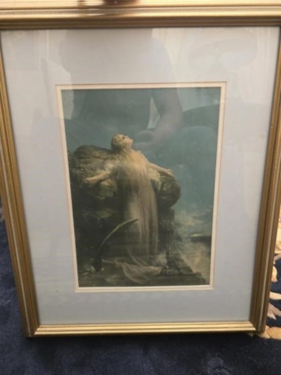 Framed print of an angel