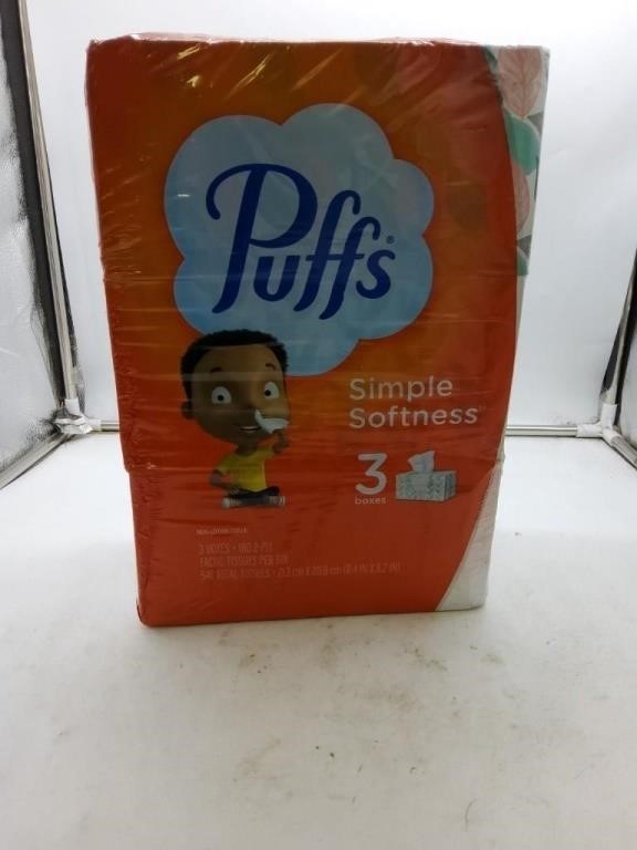 Puffs tissue boxes