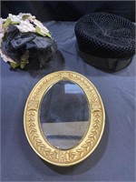 Vtg. Hats & Mirror