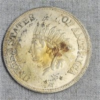 1851 Indian head fantasy (fake) coin/ token