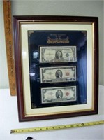 Historic Currency Of US Framed