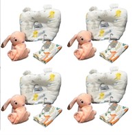 4 Packs of MOWAYSERS Baby Pillow (Peach)