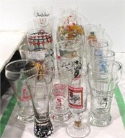 Group of Misc Beer Advertising Glasses & Stemware