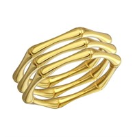 Sterling Silver Bamboo Stackable Ring