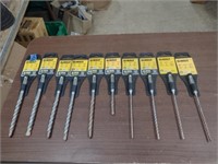 10 DeWalt Masonry Drill Bits SDS Plus