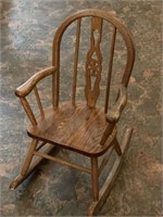 Child's wood rocker