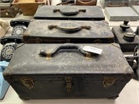 3 Telephone Co. Linesman Tool Boxes w/ Contents