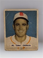 1949 Bowman #156 Al (Zeke) Zarilla Browns