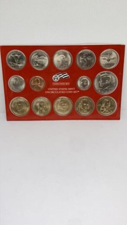 2007-D US Mint uncirculated coin set w/ 5 $1 coins