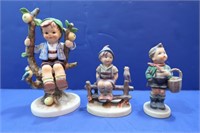 3 Goebel Figurines-6", 2- 4"
