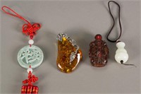4 Pieces Chinese Variety Pendants