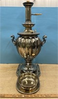 Antique Samovar w/Tray and Bowl (29"H)